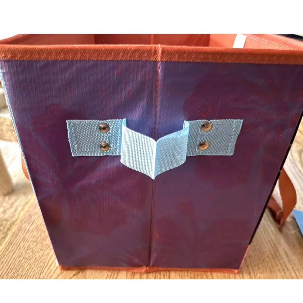 Set of 2 Trader Joes Collapsible Bags: sturdy bags with hard sides and bottom. - Picture 6 of 8